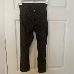 Lululemon size 2 athletic leggings. Animal print. In great shape.